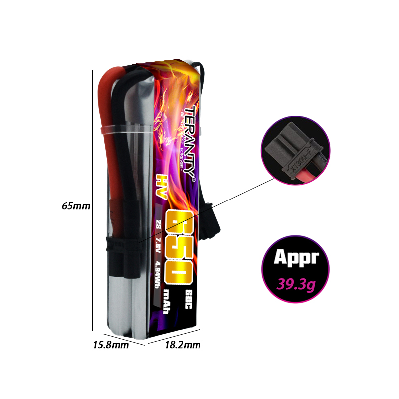 2/4/6/10PCS TERANTY 650mAh 2S  - Drone Kit Fpv review and price